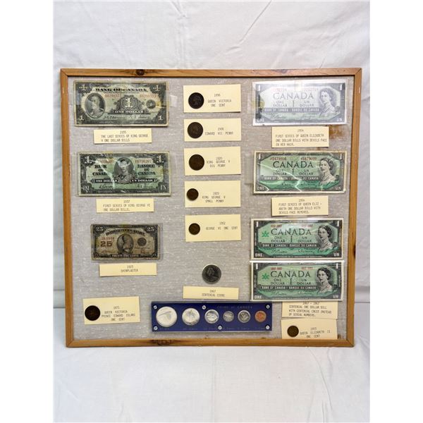 Assortment of Canadian Coins and Currency