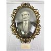 Image 1 : Antique Bubble Glass Charcoal Portrait