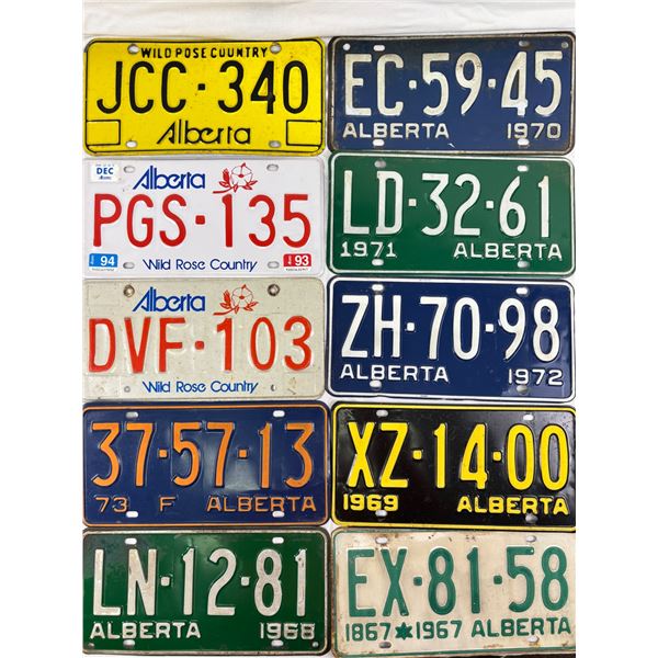 Alberta License Plate Lot