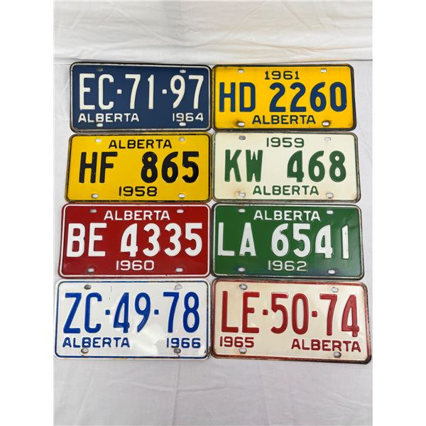 Vintage Alberta License Plates