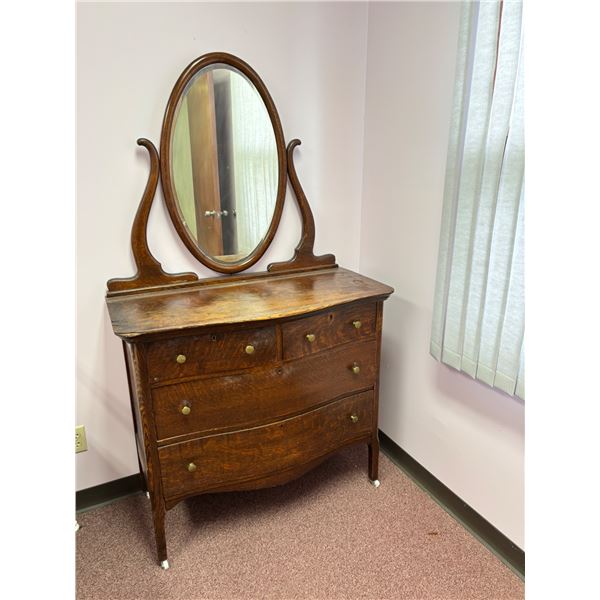 Antique Dresser with Mirror