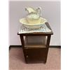 Image 1 : Vintage Side Table with Wash Basin