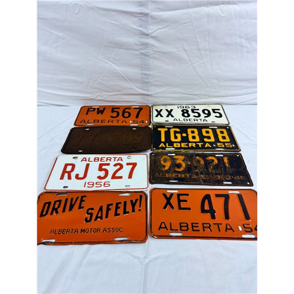 Vintage Alberta License Plates