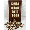 Image 1 : Wooden Numerical Sign