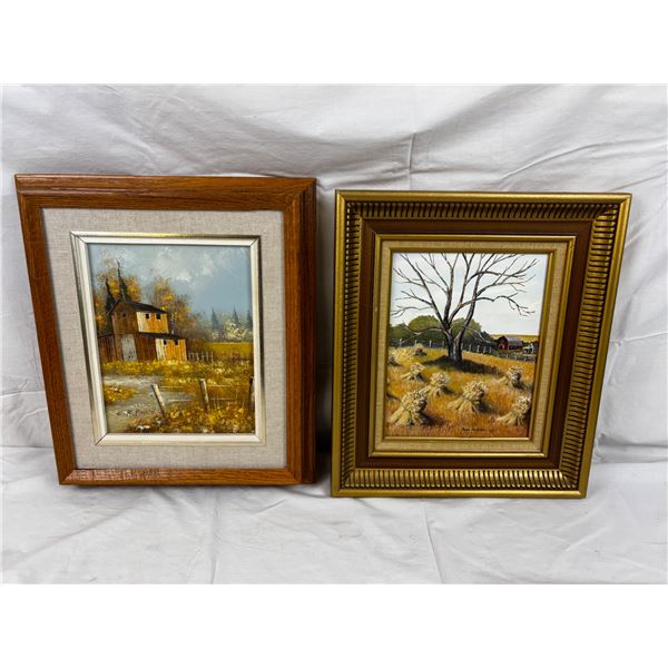 2 Farmhouse Paintings