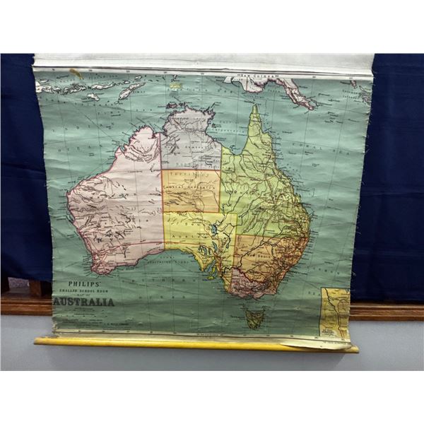 Philips Smaller School Room Map of Australia