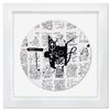 Image 1 : Jean-Michel Basquiat (1960-1988) Framed Limoges Porcelain Plate