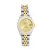 Image 2 : Rolex Ladies Two Tone Champagne Index Diamond Date Wristwatch