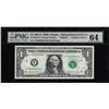 Image 1 : 1981A $1 Federal Reserve Note Atlanta Mismatched S/N Error PMG Choice Uncirculated 63