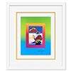 Image 1 : Peter Max "Umbrella Man on Blends" Limited Edition Lithograph on Paper