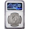 Image 2 : 2022 St. Helena 1 Pound Pegasus Silver Coin NGC MS70 Antiqued