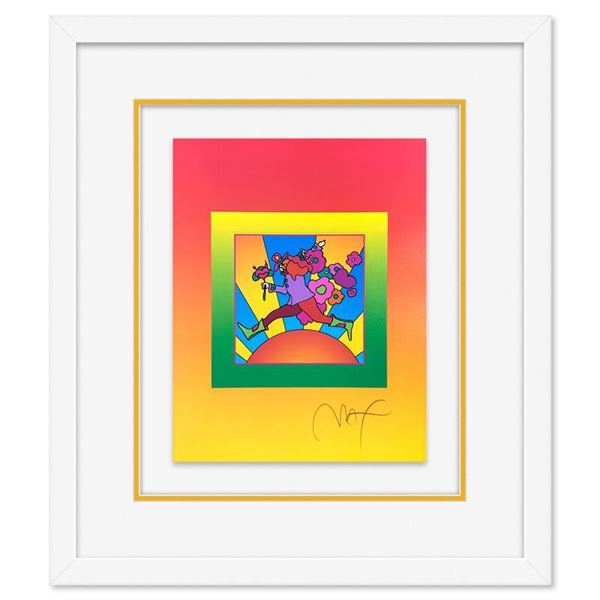 Peter Max "Flower Jumper Over Sunrise on Blends II" Limited Edition Lithograph