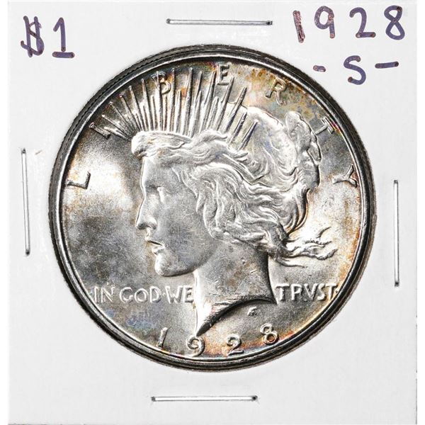 1928-S $1 Peace Silver Dollar Coin