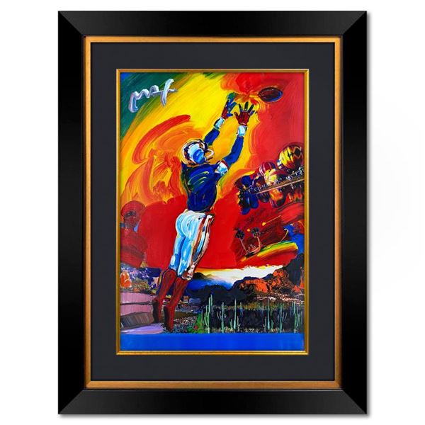 Peter Max "Superbowl XXX" Original Mixed Media on Paper