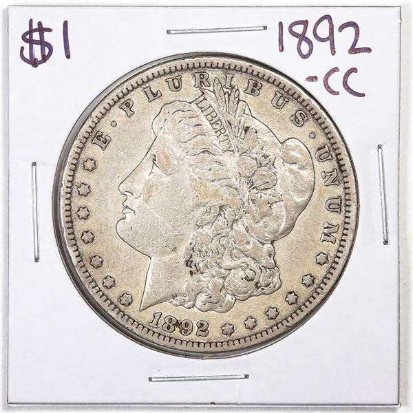 1892-CC $1 Morgan Silver Dollar Coin