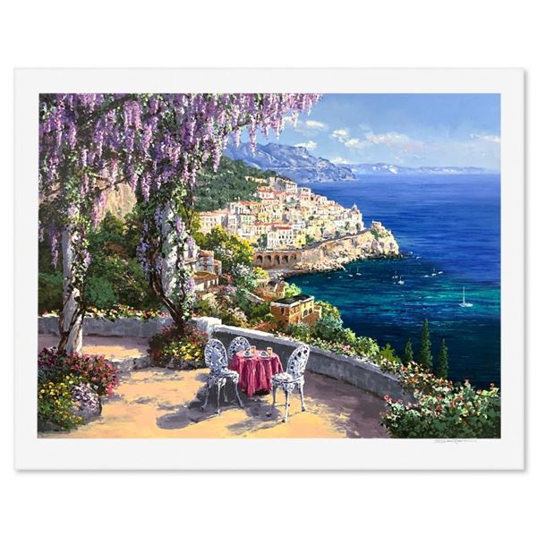 Sam Park "Amalfi Patio" Limited Edition Serigraph on Paper