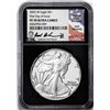 Image 1 : 2022-W $1 Proof American Silver Eagle Coin NGC PF70 Ultra Cameo FDOI Iskowitz Signed