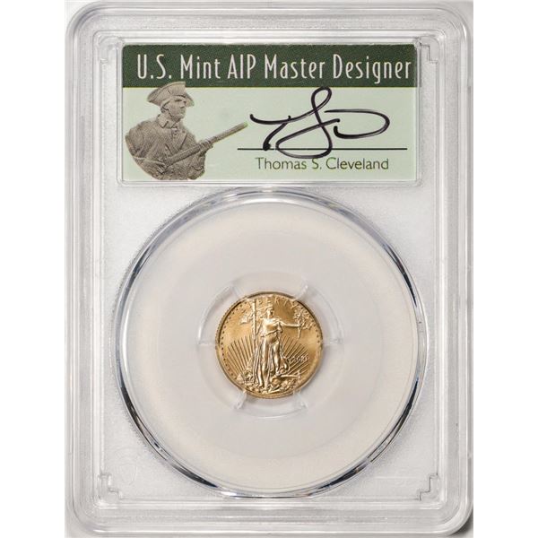 2021 Type 1 $5 American Gold Eagle Coin PCGS MS70 FDOI Cleveland Signature