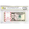 Image 1 : Pack 2017A $5 Federal Reserve STAR Notes Atlanta Fr.1998-F* PCGS Superb Gem UNC 67PPQ