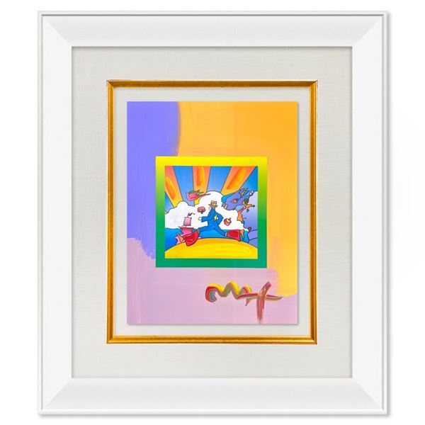 Peter Max "Cosmic Runner" Original Mixed Media on Paper
