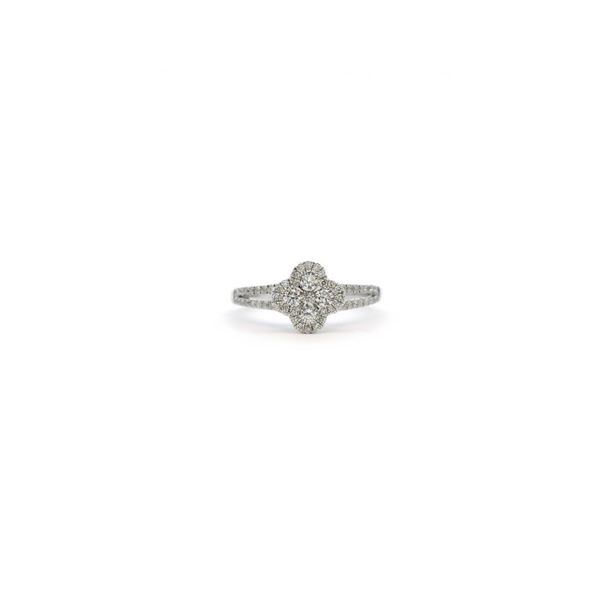 18KT White Gold 0.45 ctw Diamond Ring