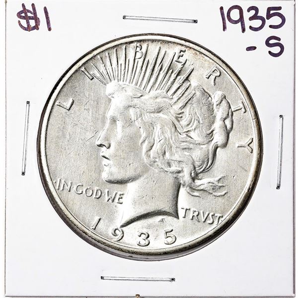 1935-S $1 Peace Silver Dollar Coin
