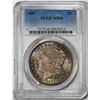 Image 1 : 1887 $1 Morgan Silver Dollar Coin PCGS MS64 Nice Toning