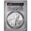 Image 1 : 2023 $1 American Silver Eagle Coin PCGS MS70 First Day of Issue Damstra Signature