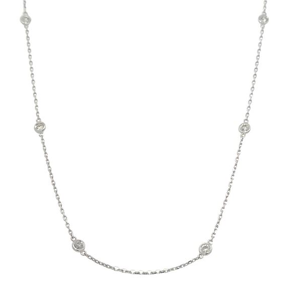 14KT White Gold 0.75 ctw Diamond Necklace