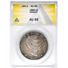 Image 1 : 1883 $1 Kingdom of Hawaii Dollar Coin ANACS AU55