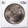 Image 1 : 1886 $1 Morgan Silver Dollar Coin