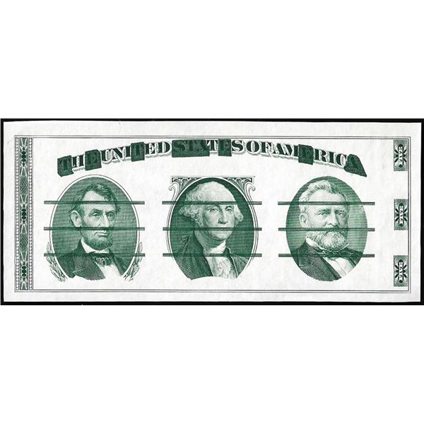 Circa 1970's Washington Center Giori Test Note