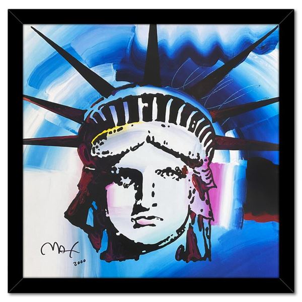Peter Max "Liberty 2000 I (Blue)" Poster Lithograph on Paper