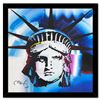 Image 1 : Peter Max "Liberty 2000 I (Blue)" Poster Lithograph on Paper