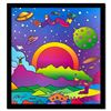 Image 1 : Peter Max "Heaven on Earth" Poster Lithograph on Paper