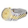 Image 8 : Rolex Mens Two Tone Champagne Index Diamond Datejust Wristwatch With Rolex Box