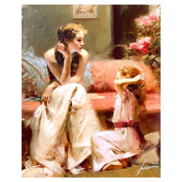 Pino (1939-2010) "Thinking of You" Limited Edition Giclee on Canvas
