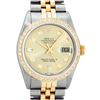 Image 1 : Rolex Mens Two Tone Diamond Datejust Wristwatch