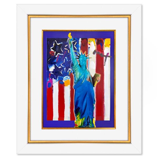 Peter Max "United We Stand" Original Mixed Media on Paper