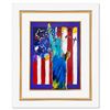 Image 1 : Peter Max "United We Stand" Original Mixed Media on Paper