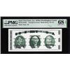 Image 1 : Circa 1970's Washington Center Giori Test Note PMG Superb Gem Uncirculated 68EPQ