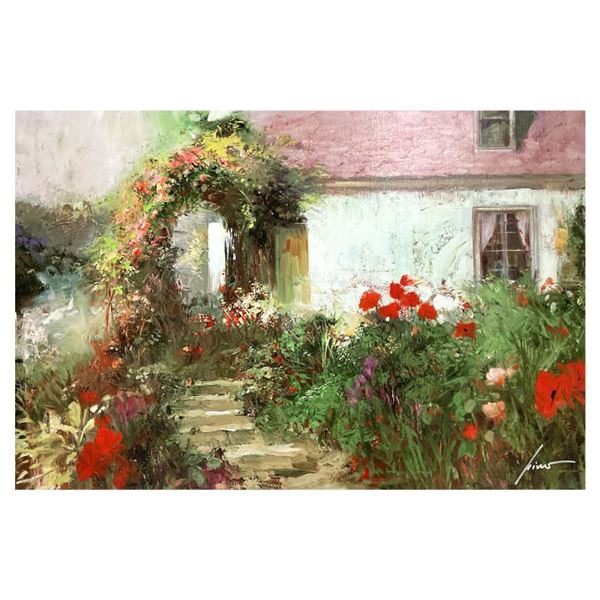 Pino (1939-2010) "Colorful Archway" Limited Edition Giclee on Canvas
