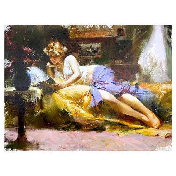 Pino (1939-2010) "My Favorite Time" Limited Edition Giclee on Canvas