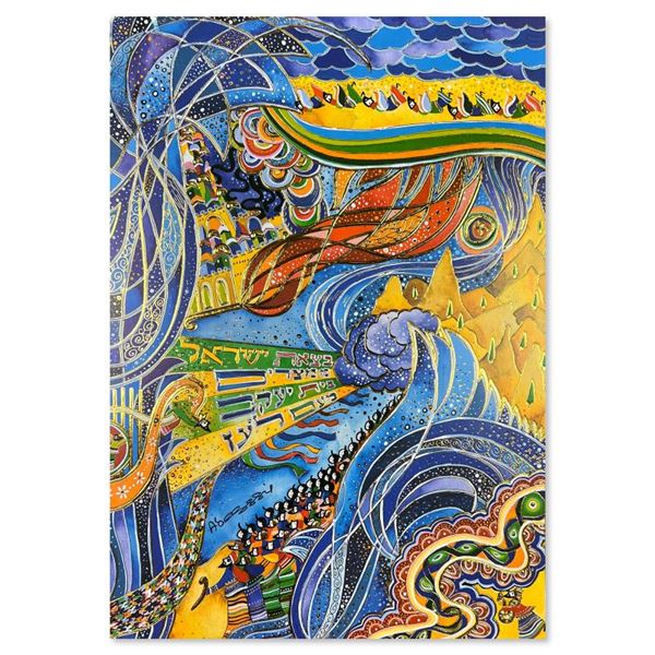 Raphael Abecassis "Exodus II" Limited Edition Serigraph on Paper