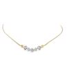 Image 1 : 14KT Yellow and White Gold 1.03 ctw Diamond Necklace