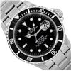 Image 1 : Rolex Mens Stainless Steel Black Index Date Submariner Wristwatch With Rolex Box