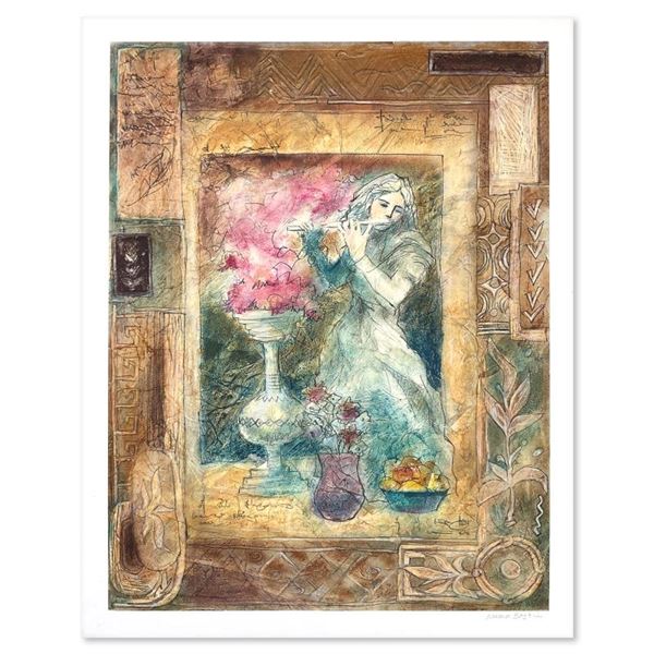 Neema Bastin "Mika with Leaf" Limited Edition Giclee on Paper