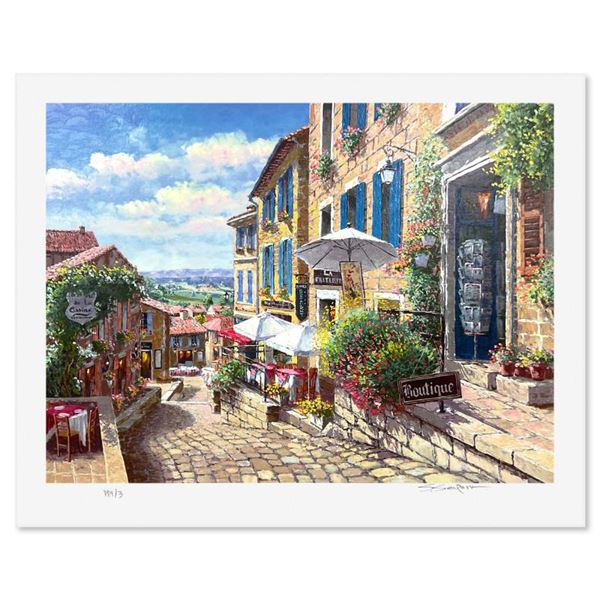Sam Park "Streets of St Emilion" Limited Edition Serigraph on Paper