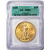 Image 1 : 1927 $20 Saint Gaudens Double Eagle Gold Coin ICG MS66