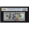 Image 1 : 2017A $100 Federal Reserve Note SF PCGS Superb Gem Unc 67PPQ Fancy Serial Number